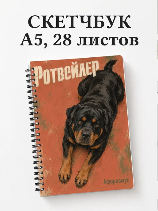Скетчбук Ротвейлер