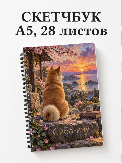 Скетчбук Сиба-ину