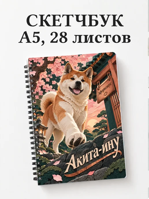 Скетчбук Акита-ину