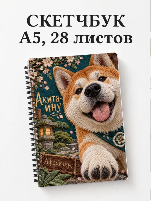 Скетчбук Акита-ину