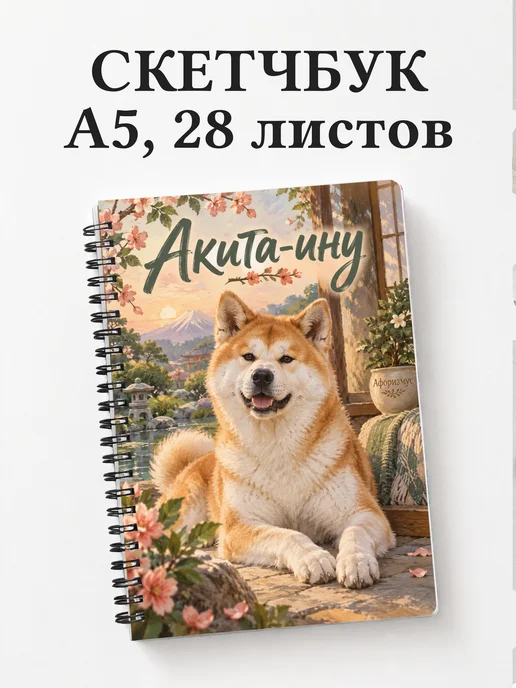 Скетчбук Акита-ину