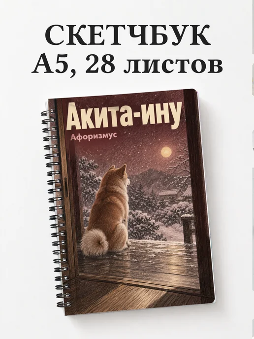 Скетчбук Акита-ину