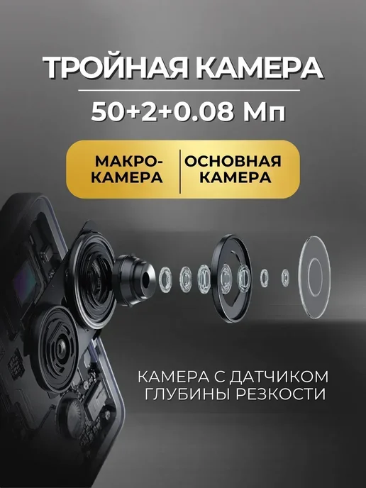 Смартфон Xiaomi Redmi 13C 8/256 ГБ, синий, фото 3