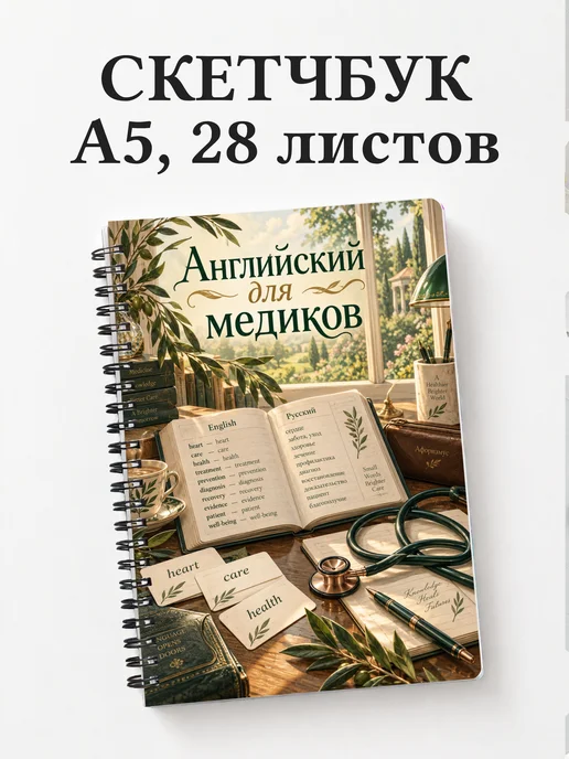 Скетчбук Английский для медиков