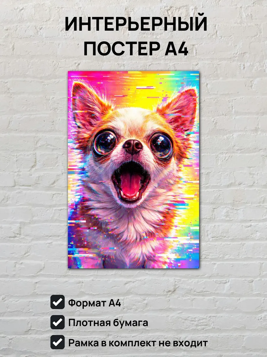 Интерьерный постер А4 Чихуахуа