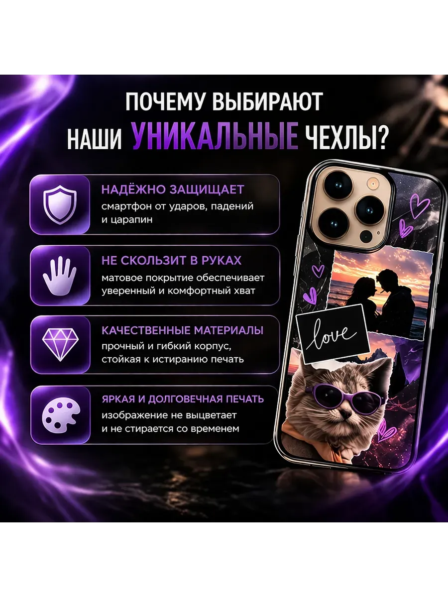 Чехол с любым принтом для iPhone 13 — миниатюра 4