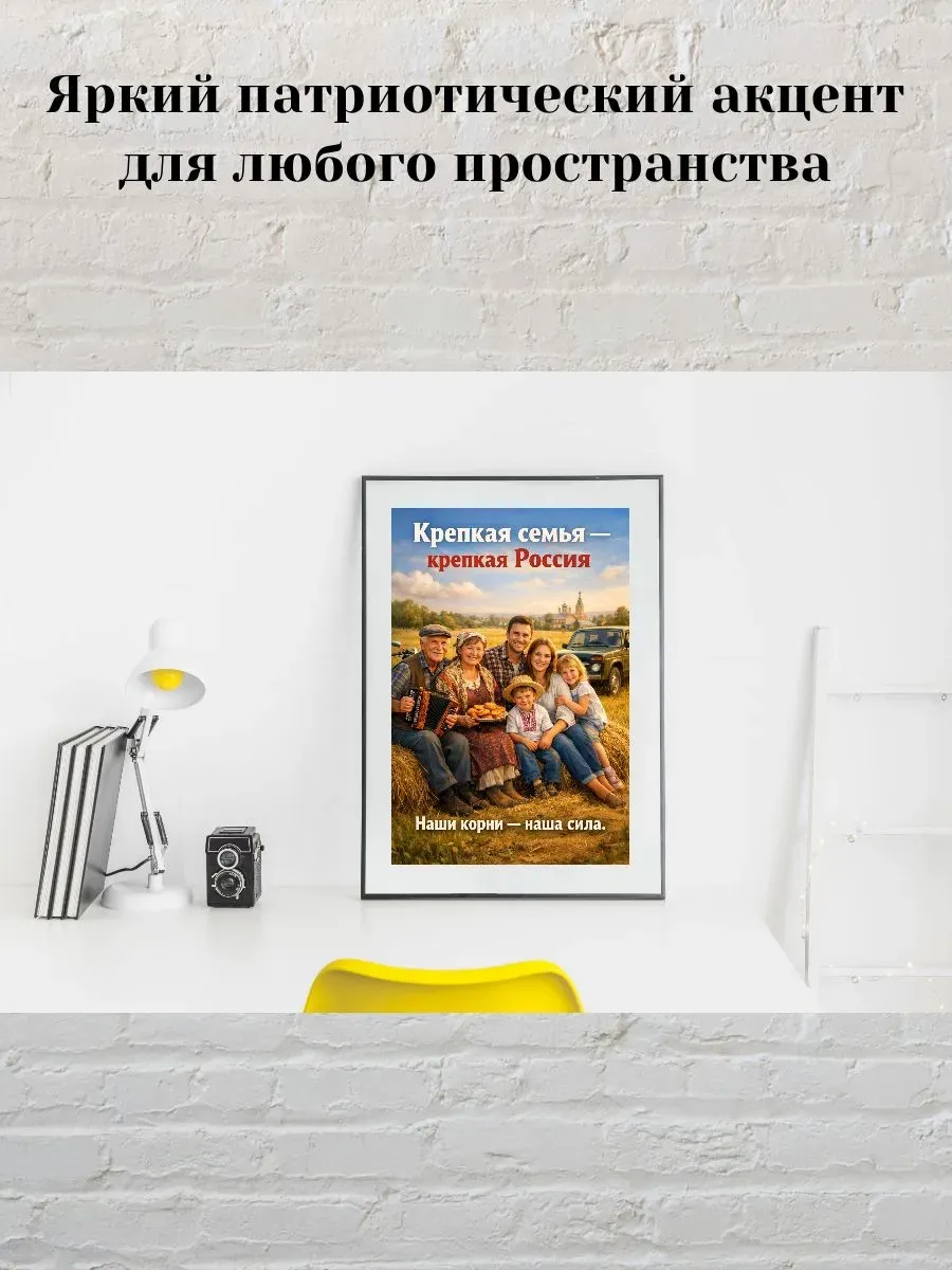 Постер А4 Крепкая семья - Крепкая Россия — миниатюра 3