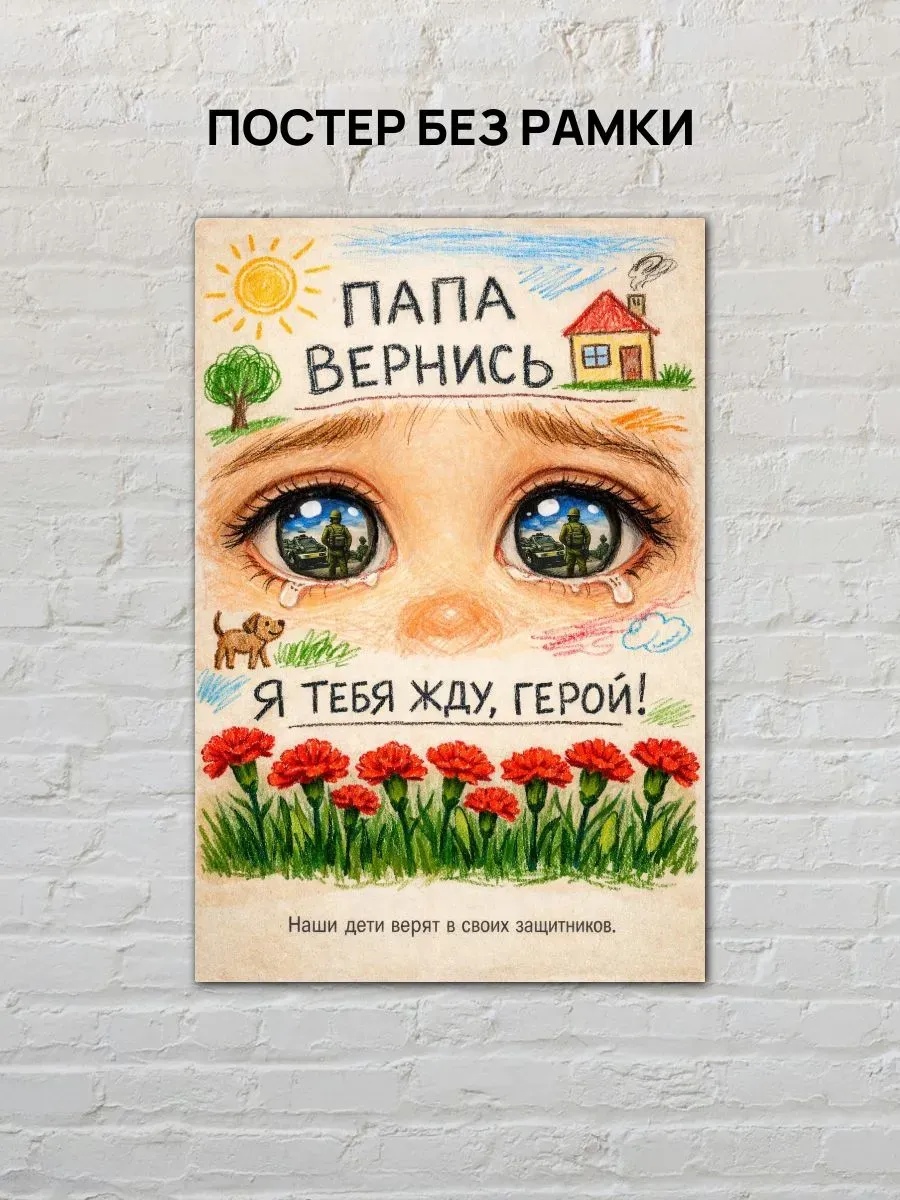 Постер А3 Я тебя жду, герой — миниатюра 4