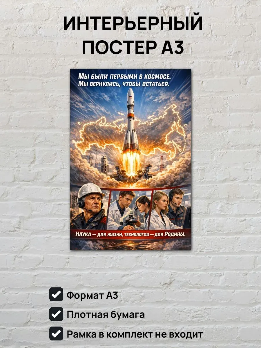 Постер А3 Наука - для жизни