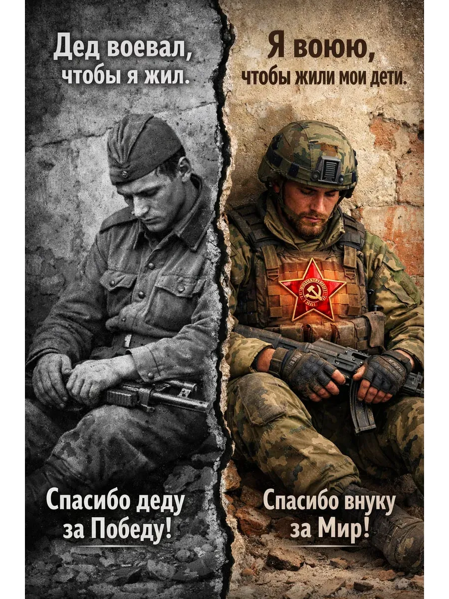 Постер А3 Спасибо деду за Победу — миниатюра 5