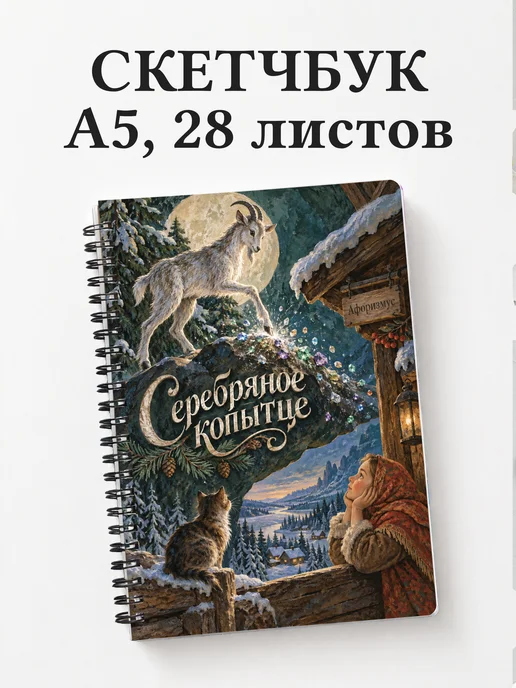 Скетчбук Серебряное копытце