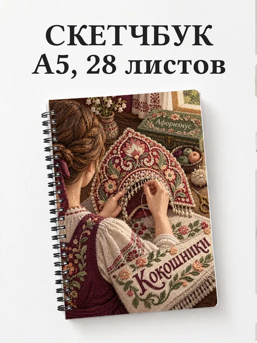 Скетчбук Кокошники