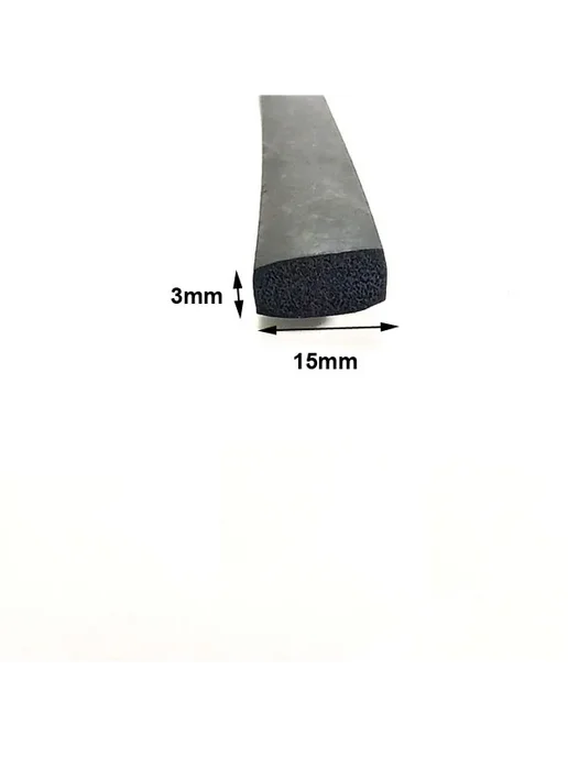 Нет бренда Черная уплотнительная лента EPDM 5-17 мм, черный