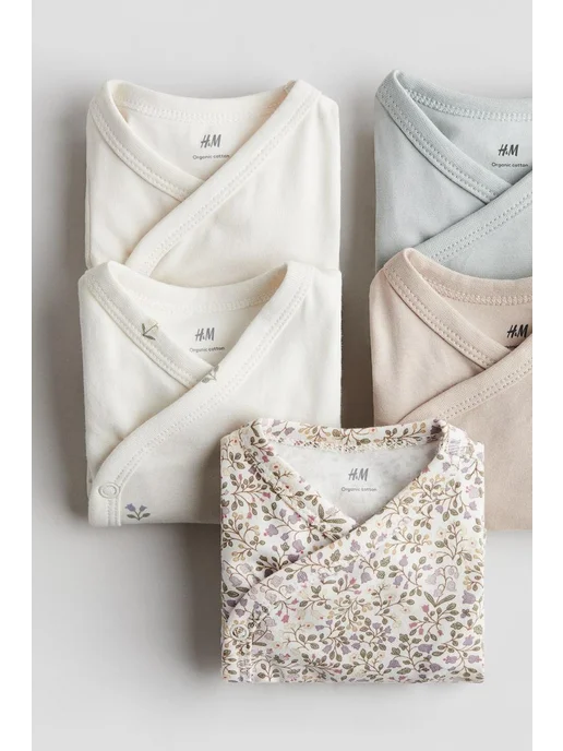 H&M Боди-конверт 5 штук, черный, фото 2