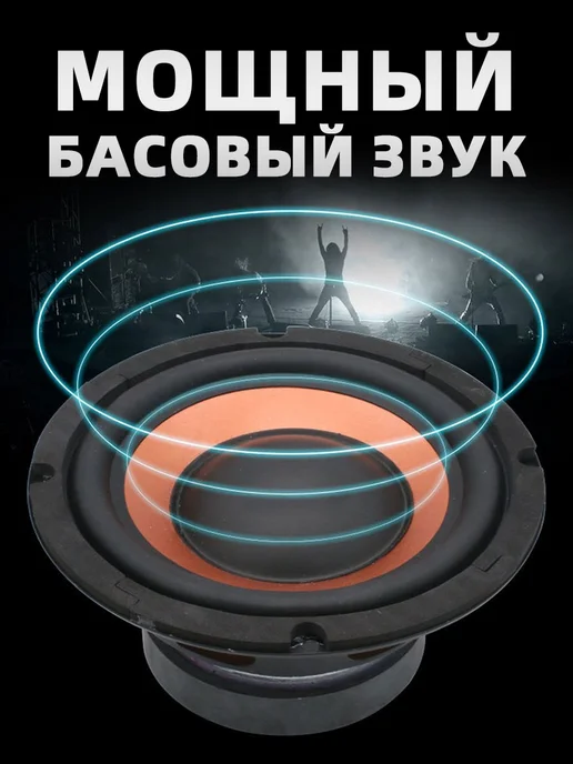 Автомобильный сабвуфер 20 см, 4 Ом, 600 Вт, 600 Вт, фото 4