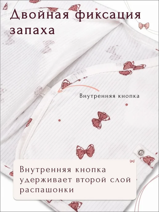 Распашонка, ползунки и чепчик из 100% хлопка, размер 56, размер 56, фото 8
