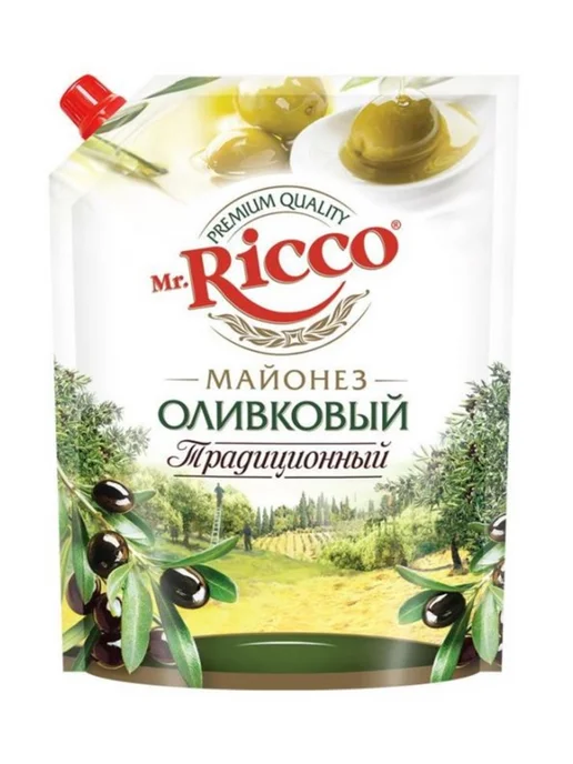 Mr.Ricco Майонез Оливковый традиционный 650 мл 1 шт, 650 мл, 1 шт, фото 2
