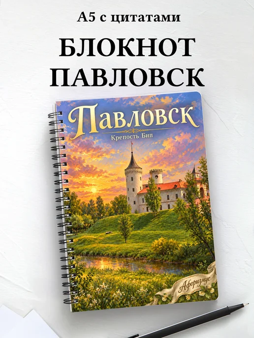 Блокнот Павловск с мотивирующими цитатами