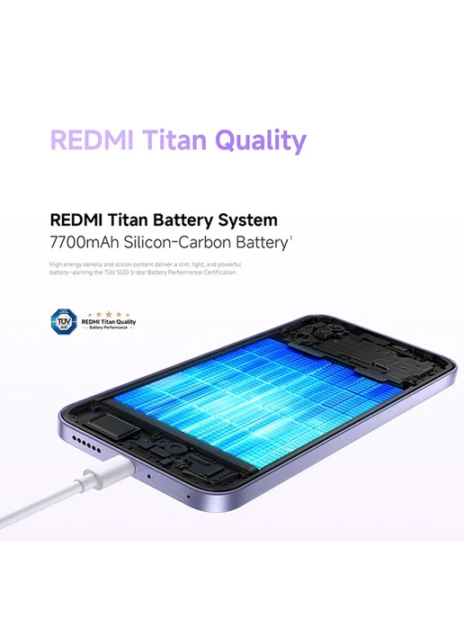 Смартфон Xiaomi Redmi Note 17 4/128 ГБ, голубой, фото 7